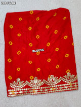 By Bandhani Lehenga With Traditional Wear
