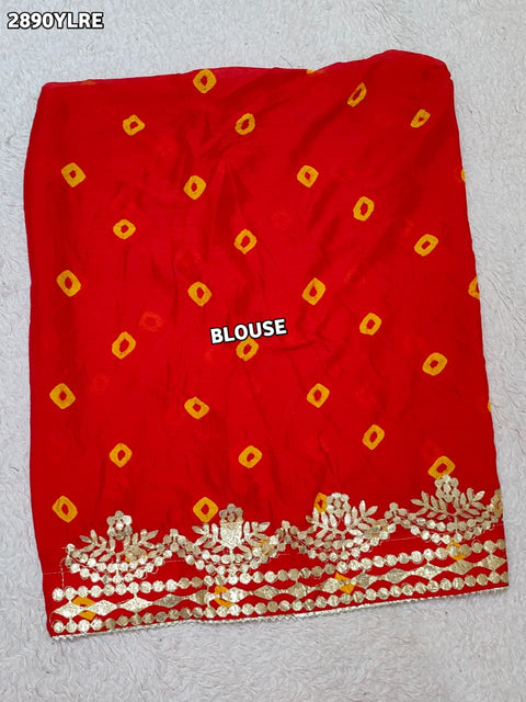 By Bandhani Lehenga With Traditional Wear