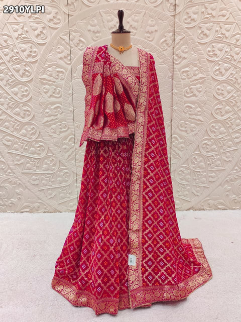 KcPc New Premium Khaddi Georgette Lehenga in Banarasi Zari Design   SFS