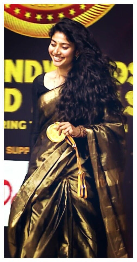 By Banarasi Saree With Party Wear 