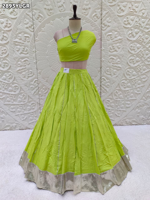 KcPc Classic Charm Traditional Cotton Silk Lehenga with Gota Detailing SSB
