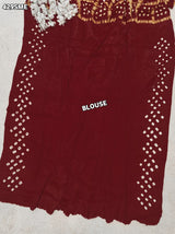 By Bandhani Saree With Festive Wear 