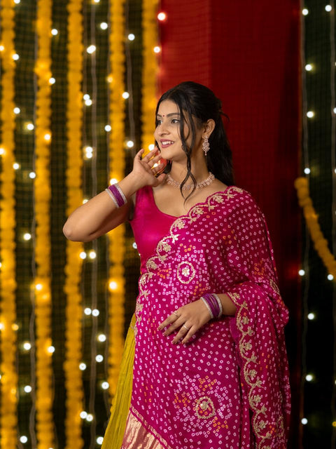 By Haldi Special With Traditional Wear