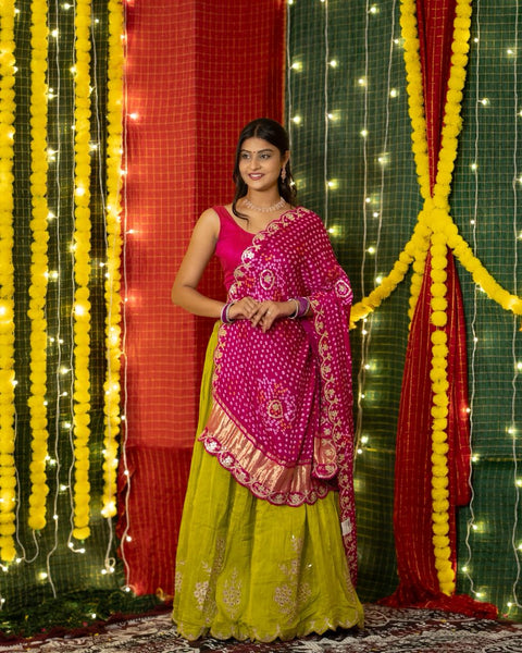By Haldi Special With Traditional Wear