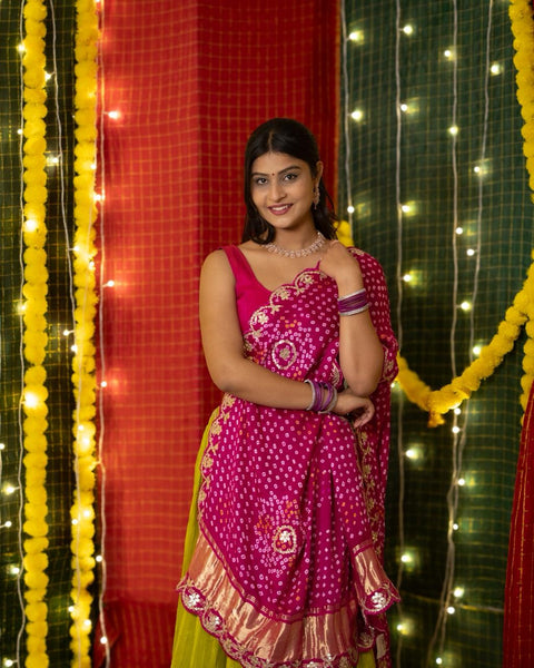 By Haldi Special With Traditional Wear