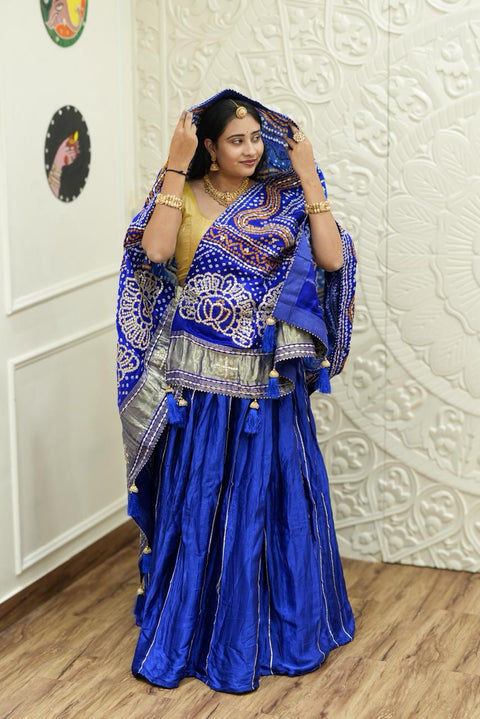 By Bandhani Lahenga With Traditional wear