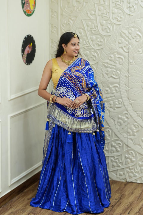 By Bandhani Lahenga With Traditional wear