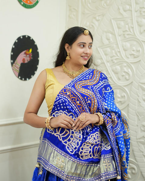 By Bandhani Lahenga With Traditional wear