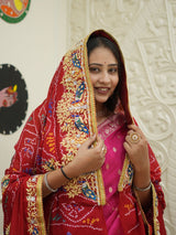 KcPc Special New Pure Ojariya Raidana Zardoji Handwork Kolkata Special Chunri