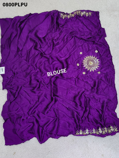 KcPc Pure Gaji silk With Gharchola Dupatta And Gota patti Work Lehenga  BTU