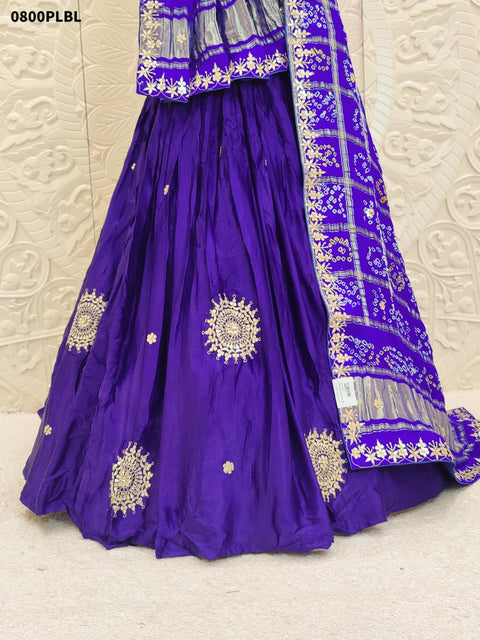 KcPc Pure Gajji Silk Lehenga & Dupptta With Gorgeous Gotapatti Work  BTU