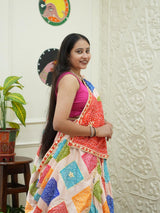 KcPc New Modal Gaji Silk Bandhani Lehenga with Elegant Gotapatti Work Festive WearSFS