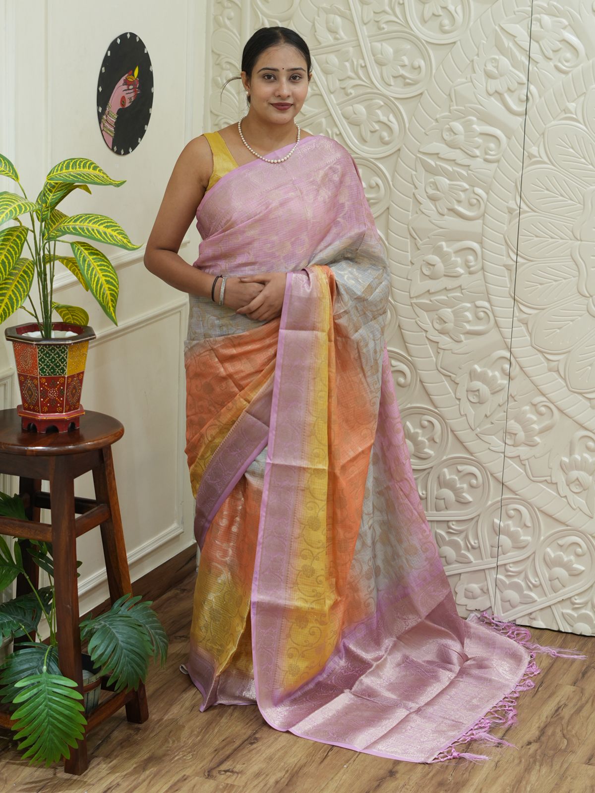  By Banarasi Saree WithParty Wear 