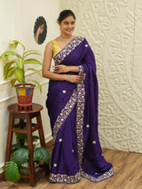 KcPc NewPremium HO Munga Silk Designer Saree with Zardosi & Gotapatti WorkAMT