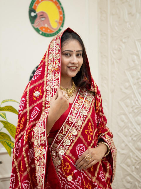 By Bandhani Style Lehanga With Festive Wear 