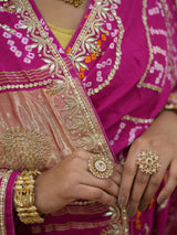 Gaji Silk Saree with Gota Patti work