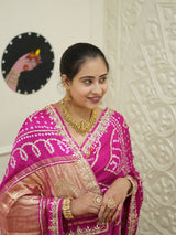  Gaji Silk Saree with Gota Patti work