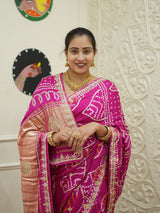  Gaji Silk Saree with Gota Patti work