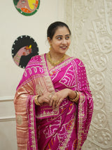  Gaji Silk Saree with Gota Patti work
