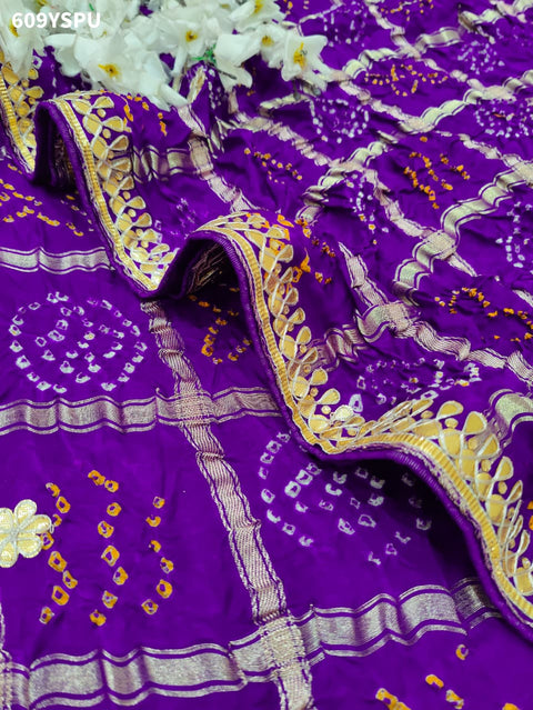 By New Bandhani Style Saree With Traditional Wear
