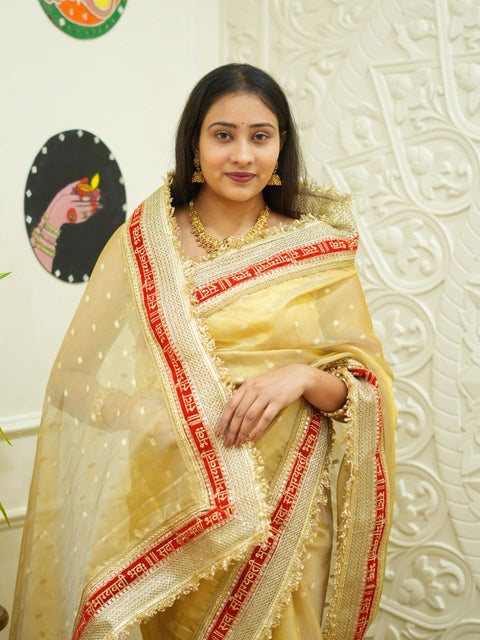 By Designer Saree With Zardosi Work 