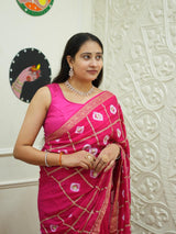 By Banarasi Style Georgette Saree With Exquisite Tari Work