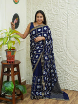 KcPc New Elegant Banarasi Georgette Saree Adorned with Intricate Tari Embroidery PRF