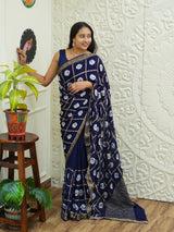 KcPc New Elegant Banarasi Georgette Saree Adorned with Intricate Tari Embroidery PRF