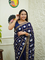 KcPc New Elegant Banarasi Georgette Saree Adorned with Intricate Tari Embroidery PRF