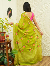 Buy Zari border Saree With Festive Wear