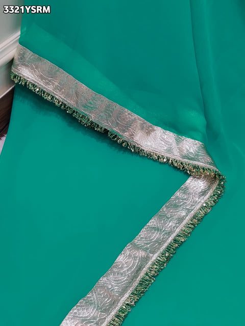 KcPc New Premium Georgette Saree with Rich Gota Border Work MHS