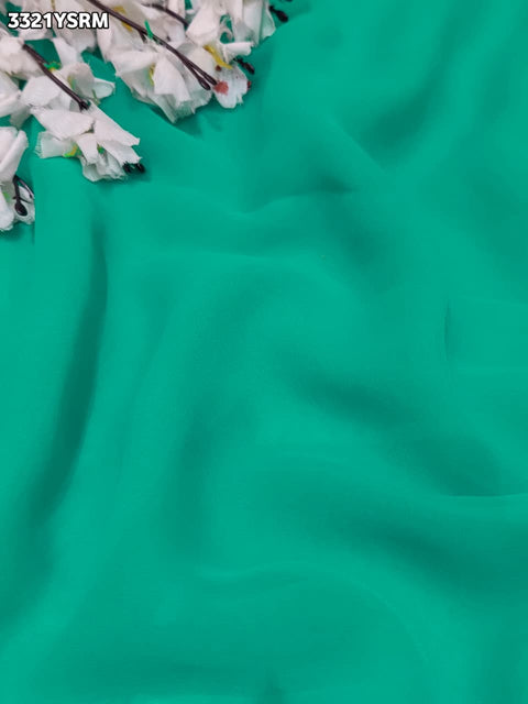 KcPc New Premium Georgette Saree with Rich Gota Border Work MHS