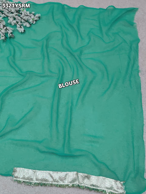 KcPc New Premium Georgette Saree with Rich Gota Border Work MHS