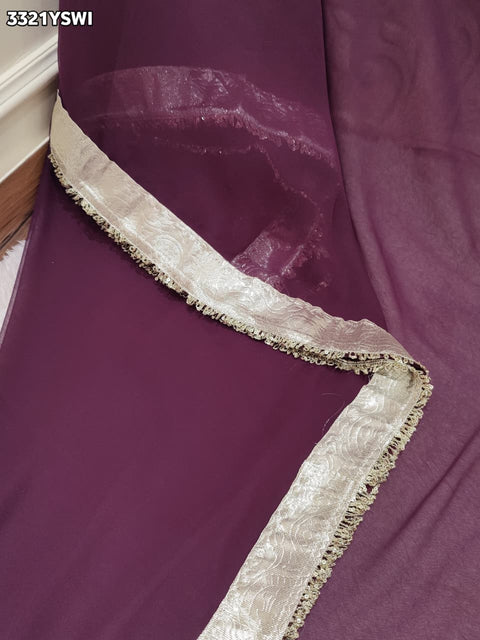 KcPc New Premium Classic Designer Georgette Saree with Gota Detailing MHS