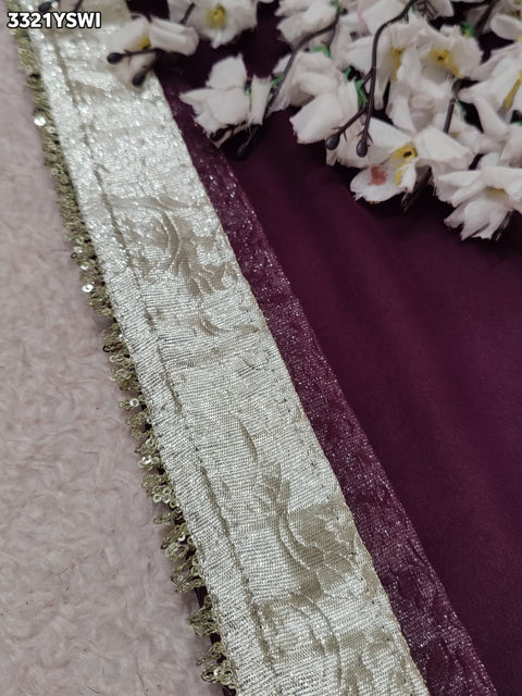 KcPc New Premium Classic Designer Georgette Saree with Gota Detailing MHS