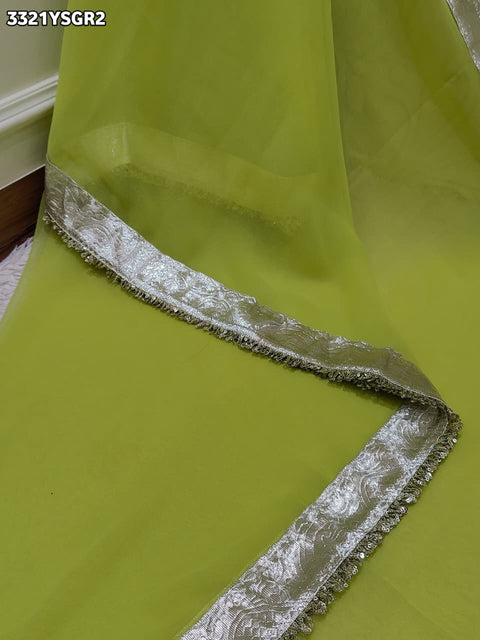 KcPc New Latest Georgette Saree with Rich Gota Border Work MHS