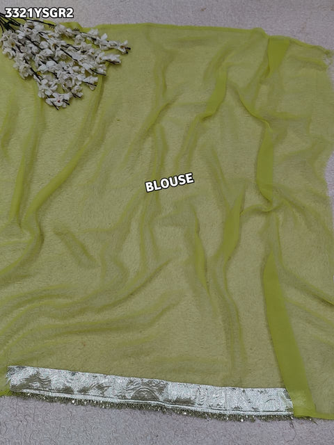 KcPc New Latest Georgette Saree with Rich Gota Border Work MHS