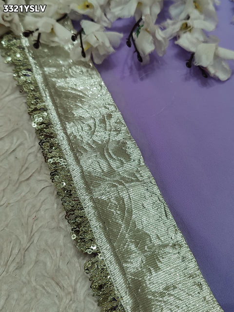 KcPc New Designer Georgette Saree with Elegant Gota Border   MHS