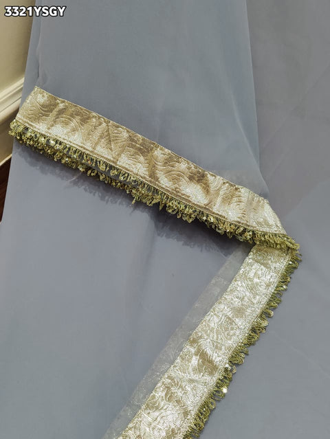 KcPc New Stylish Georgette Saree with Rich Gota Border Work MHS