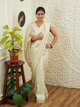 By Traditional Saree With Festive Wear