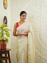 By Traditional Saree With Festive Wear