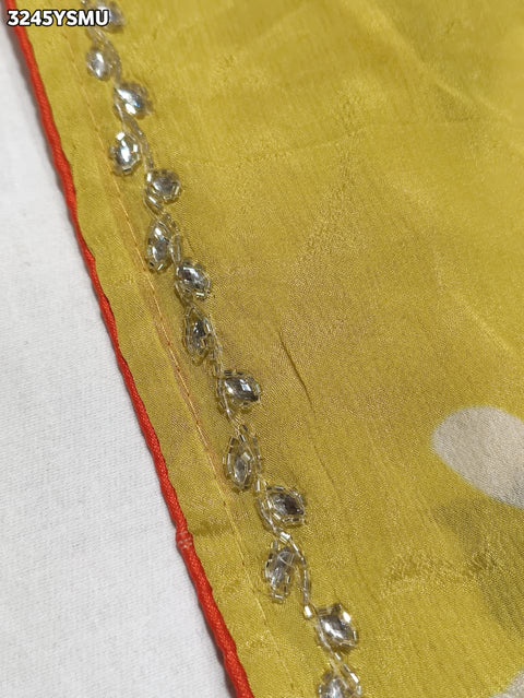 KcPc New Traditional Ojariya Saree in Premium Fabric with Hand Embellishment   RB