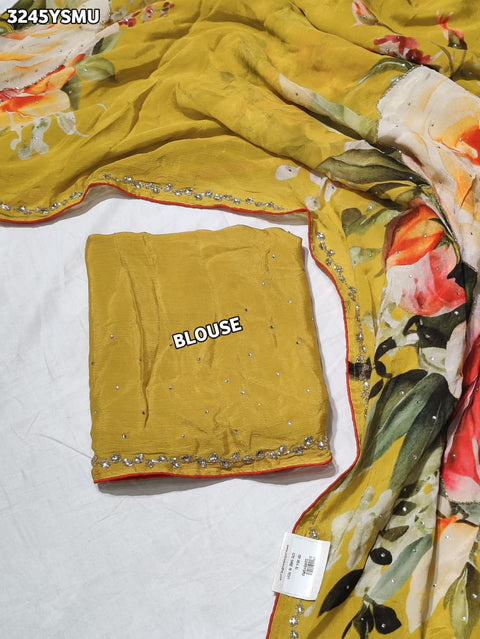 KcPc New Traditional Ojariya Saree in Premium Fabric with Hand Embellishment   RB