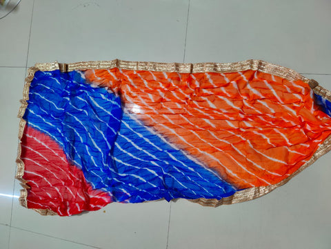 KcPc New Premium Chiffon Traditional Dupatta Featuring Elegant Gota Patti Border (Set of 14 Pcs )