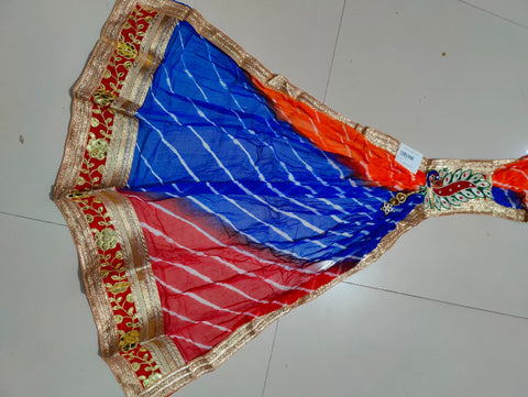 KcPc New Premium Chiffon Traditional Dupatta Featuring Elegant Gota Patti Border (Set of 14 Pcs )