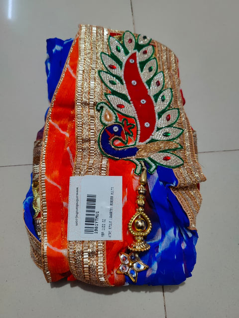 KcPc New Premium Chiffon Traditional Dupatta Featuring Elegant Gota Patti Border (Set of 14 Pcs )