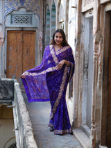 KcPc new Pure Chinon Bandhani Saree for Party & Traditional OccasionsAMT