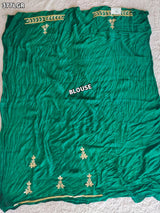 KcPc Pure With Pure Gaji Silk Dupptta Gotapatti zardoji Moti Foil work GreenBTU