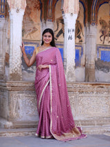 KcPc New Modal Silk Bandhani Saree with Elegant Gotapatti Work PF