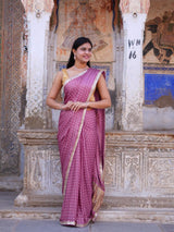 KcPc New Modal Silk Bandhani Saree with Elegant Gotapatti Work PF